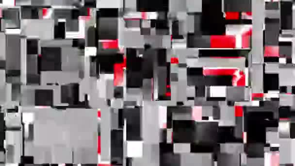 Flashing Tabstract Pixels Background Random Small Squares Looping Footage — Vídeos de Stock