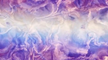 Soyut dalgalı sıvı mermer döngüsü videosu. Döngü oynatma için kusursuz soyut saykodelik arkaplan.
