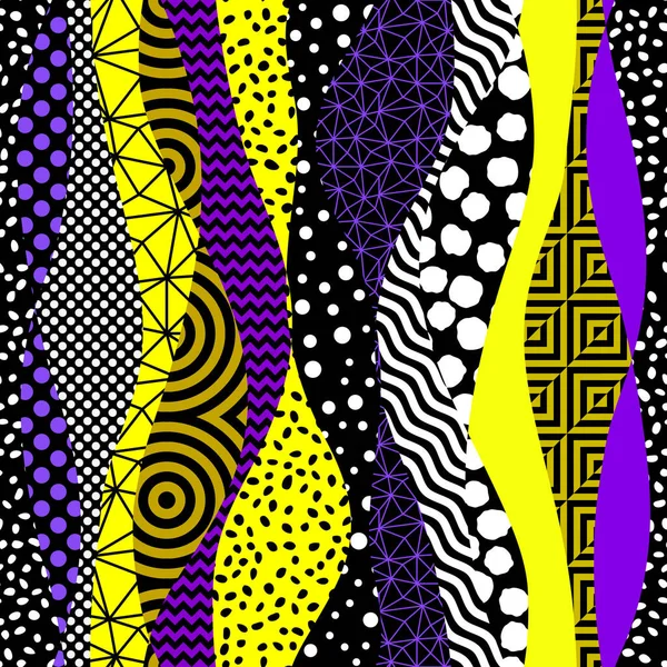 Grunge Γεωμετρικό Σχέδιο Σχέδιο Μπλοκ Patchwork Violet Χρώμα Γεωμετρικό Μοτίβο — Διανυσματικό Αρχείο
