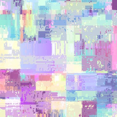 İnce çizgileri olan grunge glitch doku taklidi ile soyut desen. Vektör resmi.