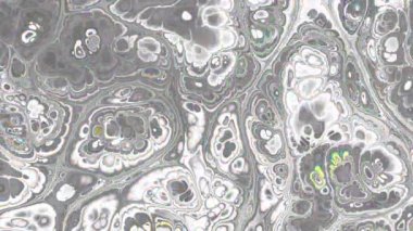 Soyut dalga döngüsü videosu. Döngü oynatmak için kusursuz soyut saykodelik arkaplan. Sıvı mermer.