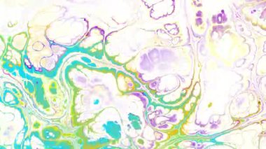 Soyut dalga döngüsü videosu. Döngü oynatmak için kusursuz soyut saykodelik arkaplan. Sıvı mermer.