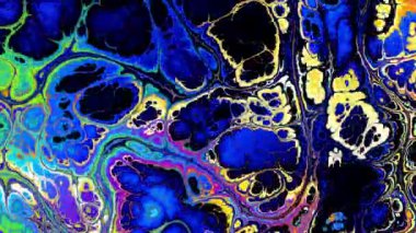 Soyut dalga döngüsü videosu. Döngü oynatmak için kusursuz soyut saykodelik arkaplan. Sıvı mermer.