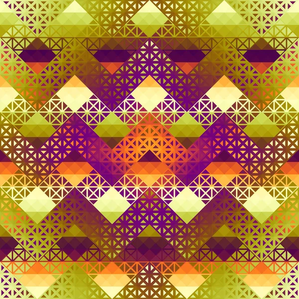 Motif Sans Couture Triangle Ornement Abstrait Basse Poly Géométrique Style — Image vectorielle