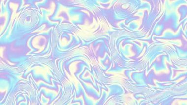 Soyut hareket arkaplanı. Psikedelik dalgalı, soyut kıvrımlı çizgiler. Soyut sıvı yüzey. Görüntü döngüsü.
