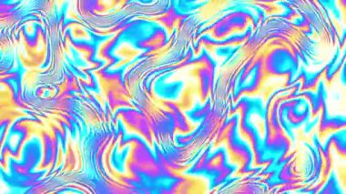Soyut hareket arkaplanı. Psikedelik dalgalı, soyut kıvrımlı çizgiler. Soyut sıvı yüzey. Görüntü döngüsü.