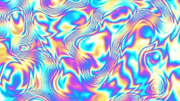 Abstract Moving Background Psychedelic Wavy Animated Abstract Curved Lines Abstract — Stockvideo