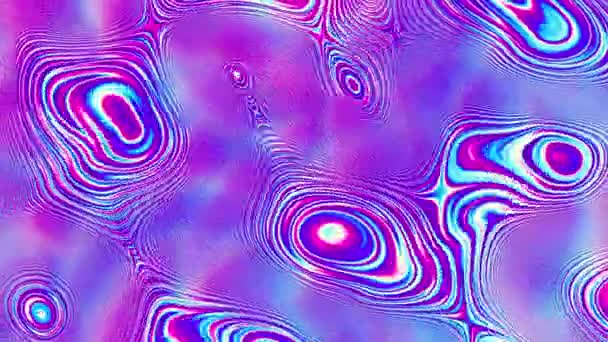 Abstract Moving Background Psychedelic Wavy Animated Abstract Curved Lines Abstract — Vídeo de Stock