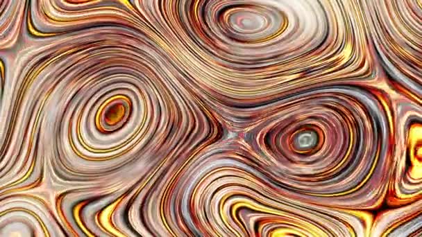 Abstract Moving Background Psychedelic Wavy Animated Abstract Curved Lines Abstract — Stockvideo