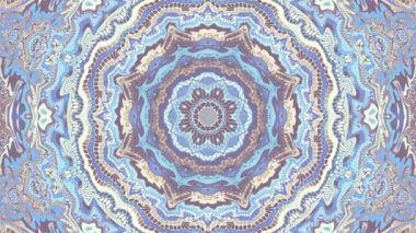 Süslü klasik mozaik Mandala 'yı dönüştürüyorum. Kusursuz döngü görüntüsü.