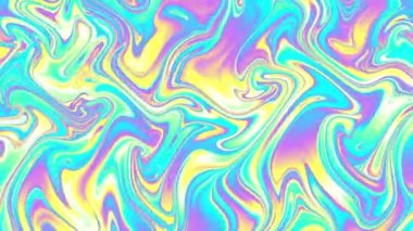 Soyut dalgalı döngülü 4K video. Döngü oynatma için kusursuz soyut saykodelik arkaplan.