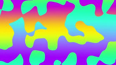 Soyut dalgalı döngülü 4K video. Döngü oynatma için kusursuz soyut saykodelik arkaplan.