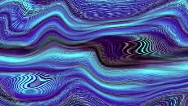 Abstract Wavy Lines Looping Video Seamless Abstract Psychedelic Background Loop — стоковое видео