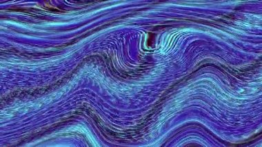 Abstract wavy lines looping 4k video. Seamless abstract psychedelic background for loop playback.