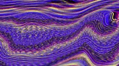 Abstract wavy lines looping 4k video. Seamless abstract psychedelic background for loop playback.