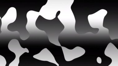 Abstract wavy looping 4k video. Seamless monochrome abstract psychedelic background for loop playback.