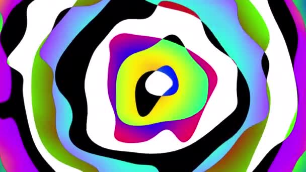 Abstract Wavy Looping Video Seamless Abstract Psychedelic Background Loop Playback — Αρχείο Βίντεο