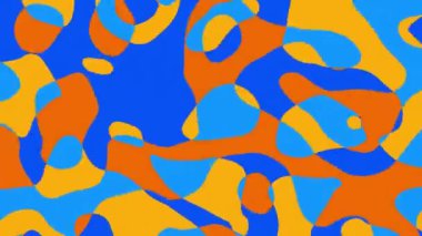 Soyut dalgalı döngülü 4K video. Döngü oynatma için kusursuz soyut saykodelik arkaplan.