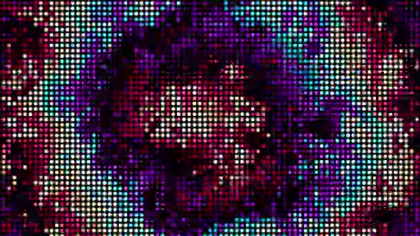 Moving Transforming Abstract Geometric Polka Dot Pattern Abstract Big Bang — Video Stock