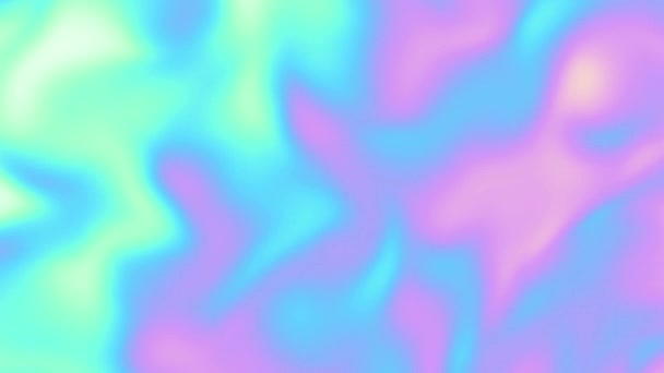 Abstract Wavy Looping Video Seamless Holographic Psychedelic Wavy Background Loop — Video Stock