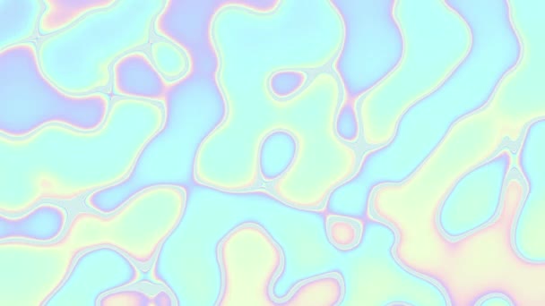 Abstract Wavy Looping Video Seamless Holographic Psychedelic Wavy Background Loop — Stockvideo