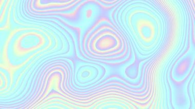 Abstract wavy looping video. Seamless holographic psychedelic wavy background for loop playback.