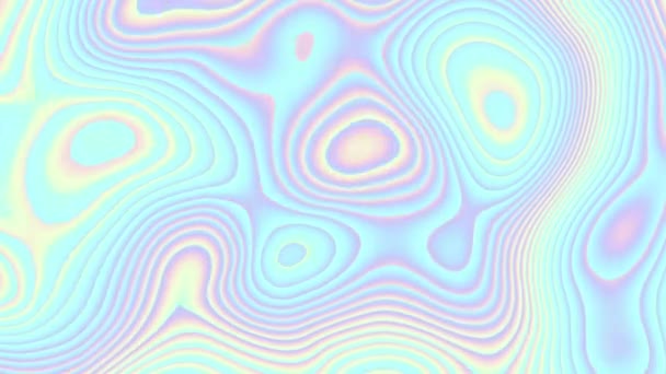 Abstract Wavy Looping Video Seamless Holographic Psychedelic Wavy Background Loop — Wideo stockowe