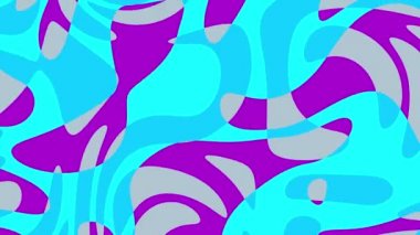 Abstract wavy looping 4k video. Seamless abstract brigth psychedelic background for loop playback.