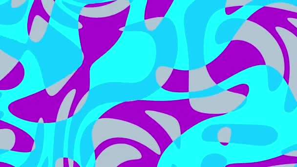 Abstract Wavy Looping Video Seamless Abstract Brigth Psychedelic Background Loop — Vídeo de Stock