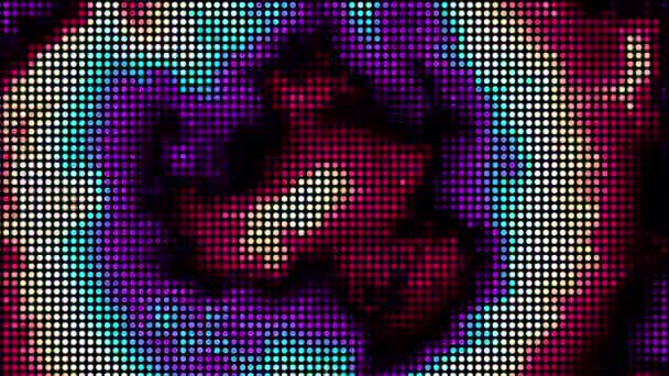Moving Transforming Abstract Geometric Polka Dot Pattern Abstract Big Bang — Vídeos de Stock