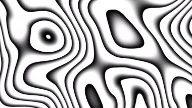 Soyut dalgalı döngülü 4K video. Döngü oynatma için kusursuz soyut saykodelik arkaplan.