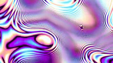 Abstract wavy looping 4k video. Seamless abstract psychedelic background for loop playback. Abstract liquid surface.