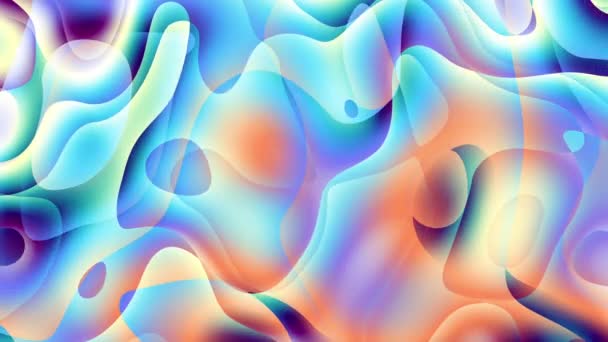 Abstract Wavy Looping Video Seamless Abstract Psychedelic Background Loop Playback — Stockvideo