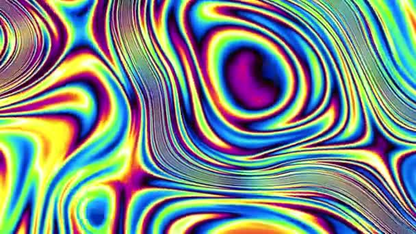 Abstract Wavy Looping Video Seamless Abstract Psychedelic Background Loop Playback — Wideo stockowe
