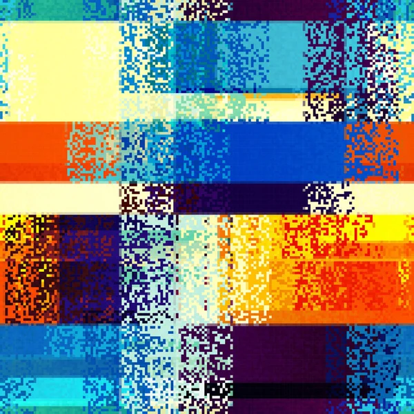 Vector Image Abstract Seamless Geometric Pattern Random Small Pixels Noise —  Vetores de Stock
