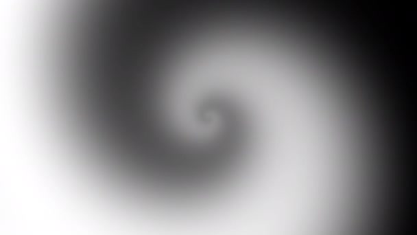 Endless Spinning Futuristic Spiral Seamless Looping Footage Abstract Simple Monochrome — Stockvideo