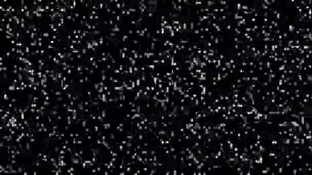 Moving Shimmering Abstract Geometric Polka Dot Pattern Black Background Looping — Video Stock