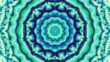 Süslü mandala döngü arka planı. Yuvarlak dönüşüm süsü. Kusursuz döngü retro Mandala.