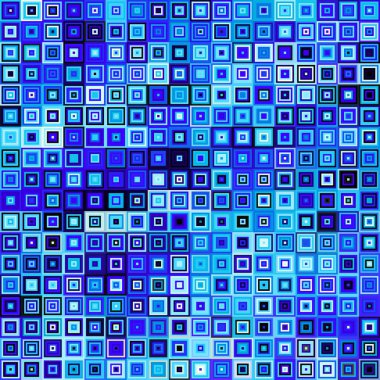 Abstract seamless geometric pattern. Random colorizing small squares. Random pixels texture. Vector image.