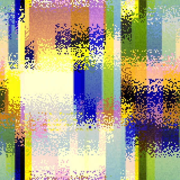 Vector Image Abstract Seamless Geometric Pattern Random Small Pixels Noise — Stockový vektor