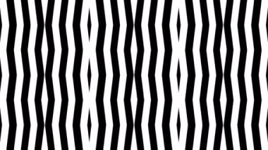 Abstract wavy looping 4k video. Seamless monochrome abstract psychedelic background for loop playback.