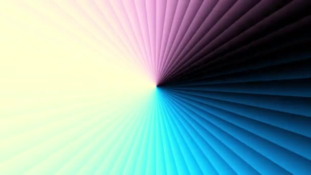 Abstract Transforming Star Gradient Concentric Rays Seamless Loop Footage — Stock Video