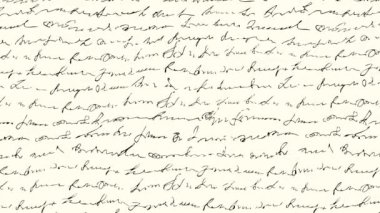 Dalgalı hareketli arka plan. Soyut harflerin taklidi. Metin okunaksız. Kusursuz döngü görüntüleri.