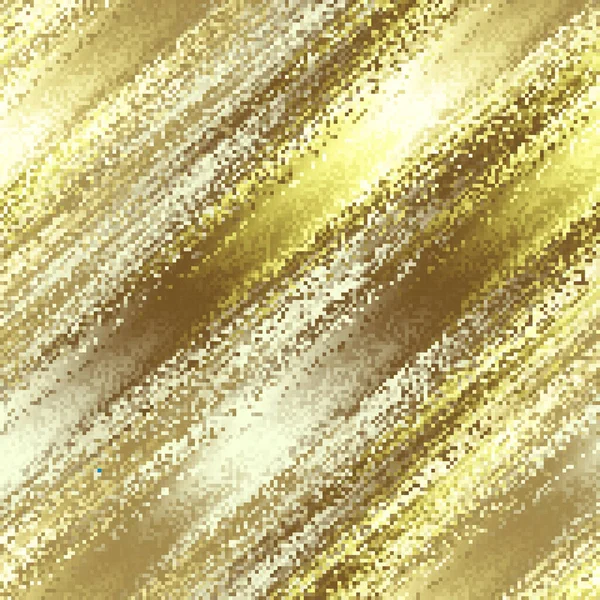 Imagen Vectorial Textura Oro Abstracta Con Pequeños Píxeles Azar Textura — Archivo Imágenes Vectoriales