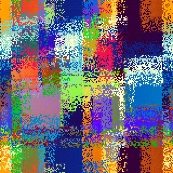 Vector Image Abstract Seamless Geometric Pattern Random Small Pixels Noise — стоковый вектор