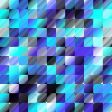 Seamless geometric abstract pattern in low poly style. Random abstract spots with a glass effect. Vector image.