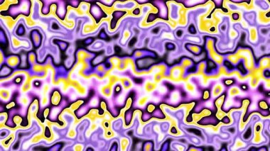 Soyut dalgalı döngülü 4K video. Döngü oynatma için kusursuz soyut saykodelik arkaplan.