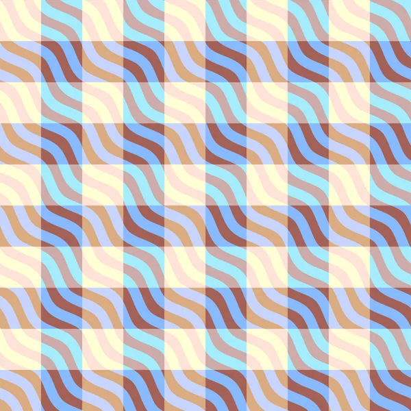 Seamless Geometric Abstract Pattern Block Design Style Vector Image Plaid — Διανυσματικό Αρχείο