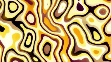 Soyut dalgalı döngülü 4K video. Döngü oynatma için kusursuz soyut saykodelik arkaplan.