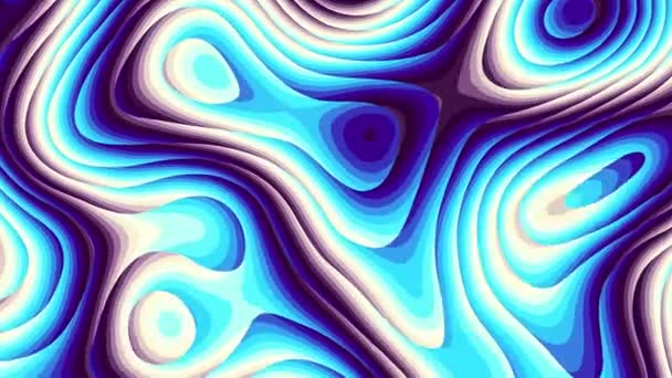 Abstract Wavy Looping Video Seamless Abstract Psychedelic Background Loop Playback — Stockvideo